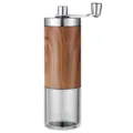 Portable manual coffee grinder with wood grain finish and stainless steel handle - Classic Wood Grain Best Seller 36