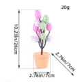 Artificial Easter egg tree with pink and green polka dot eggs in terracotta pot - Spotted Pattern