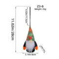 Halloween gnome plush ornament with dimensions 28x8cm and weight 25g spec diagram - Gnome Doll (Z3-8) / Black Body