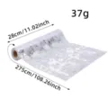 Silver bronzing mesh table runner roll, 28cm x 275cm, decorative fabric for party events - Table Runner Roll / 2.75 Meters / Silver