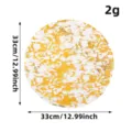 Round gold-stamped mesh fabric placemat for holiday party table decoration, 33cm diameter - Round Placemat / 15 Pieces/Pack / Gold