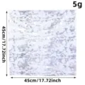 Silver bronzing mesh fabric square 45x45cm for party table background decoration 5g - Rectangular Placemat / 1 Piece/Pack / Silver