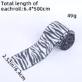 Ruban à motif zébré 6,4 cm de large 5 m de long pour boîte cadeau et décoration DIY - Style Imprimé Zèbre (Z2-58)
