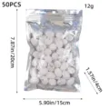 Pack of 50 mini white spotted Easter eggs for festive decorations and DIY crafts - White Style (R1-21) / 50 Pieces