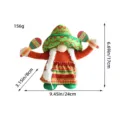 Bambola gnomo messicano di peluche con sombrero e maracas per carnevale 24x17cm - Stile Maracas