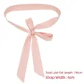 Lichtroze stoffen strikriem voor damesjurken, totale lengte 194cm en breedte 4cm - 全长194cm 宽度4cm / Roze