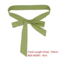 Grüner Stoffgürtel für Damen, 194 cm Länge, 4 cm Breite, Schleifendekoration für Kleider. - 全长194cm 宽度4cm / Grün