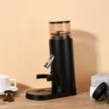 Portable automatic electric coffee grinder with a sleek matte black finish for home use. - Model 685 / Black