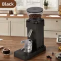 Kompakte elektrische Kaffeemühle in Mattschwarz für den Heimgebrauch - Modell 687 (Mit Waage) / Schwarz