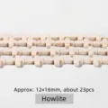 Perles en croix howlite blanche 12x16mm pour accessoires de création bijoux DIY - Croix en Howlite Blanche