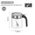 300ml glass seasoning jar with stainless steel lid and handle for kitchen salt storage - Stainless Steel Lid 300ml (With Spoon)