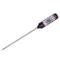 Thermomètre de cuisine numérique avec sonde en acier inoxydable et écran LCD pour cuisson. - Noir