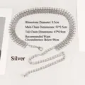 Silver fashion metal waist chain belt with sparkling rhinestone decoration for women's dresses - Silver