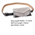 Stylish black rhinestone waist bag with adjustable buckle belt for fashionable women - Style D (Full Rhinestone Fringe Flip) / 17x10CM Bag (103CM Belt)