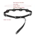 Vintage-Gürtel im Bohemian-Stil mit Metalleinlagen für Damen und Herren geeignet - Standardstil (100cm) / Schwarz