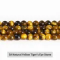 5A Grade natural yellow tiger eye round beads for DIY jewelry making accessories - 10mm approx 37pcs / 5A Natural Yellow Tiger Eye