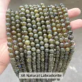 High-quality 3A natural labradorite loose round beads for DIY handmade jewelry bracelets - 6mm (Approx 60pcs) / 3A Natural Labradorite