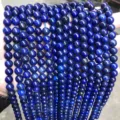 Optimized Lapis Lazuli round loose beads for DIY jewelry making and bracelet accessories - 4mm (Approx 90pcs) / Dyed Lapis Lazuli