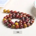 Cuentas redondas de jaspe natural de grado 3A para la creación artesanal de joyas DIY premium - 10mm (aprox. 37 cuentas) / Jaspe Rojo Reinos Combatientes 3A