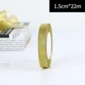 1,5cm goldenes Glitzerband für Geschenkverpackungen und Tortendeko - 1.5cm x 22m / Glitzer Gold