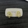 Traditionelle chinesische Tierkreiszeichen Drachen-Ohrstecker in Gold - Geprägte Drachen-Ohrstecker (E3719) / Goldgelb