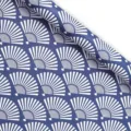 Elegantes Geschenkpapier mit blau-weißem Fächermuster für kreative DIY-Basteleien - 50*70cm / Blauer Fächer