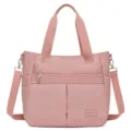 Elegante rosa leichte Nylon-Tragetasche mit großer Kapazität und mehreren funktionellen Taschen - 8 / Rosa