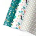 Kleurrijke cadeaupapier rollen met tropische flamingo en regenboog schubben - Set Van 3 Stijlen / 50*70CM (Set Van 3 Vellen)