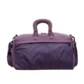 Purple large capacity lightweight travel bag with hand straps and adjustable shoulder belt - Purple