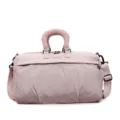 Lightweight pink women's multi-functional travel duffle bag with large storage capacity - Pink