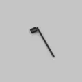 Premium modern matte black stainless steel candle snuffer featuring a minimalist long handle - 磨砂黑灭烛罩(自封袋装)