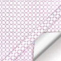 Carta regalo elegante con bronzatura viola e motivo geometrico a cerchi intrecciati - Stampa a caldo Cerchi Intrecciati / 50x70cm
