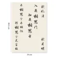 Papel de regalo para flores de estilo antiguo con poemas de caligrafía tradicional china - Akimoto / Juego de 10 hojas