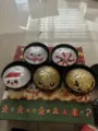 Lot de 5 petits pains spongieux de Noël avec bonhomme de neige renne et père Noël - Collection de Noël / 5 Pièces