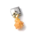 Close-up of 3D yellow dragon fruit alloy charm with yellow enamel for DIY jewelry. - Simulation Pitaya Style (10)