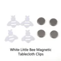 Pesas magnéticas para manteles con forma de abeja blanca para sujetar el mantel - Abeja / Paquete de 4 / Blanco