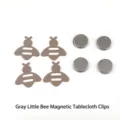 Juego de 4 pesas para mantel magnéticas con forma de abeja gris para mesa exterior - Abeja / Paquete de 4 / Gris