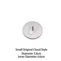 Kleine roestvrijstalen kaarsendeksel met wolkenontwerp, 5,6 cm diameter deel. - Wolk Stijl / Origineel Zilver Klein (Diameter 5.6cm) / Zilver