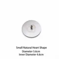 Small minimalist stainless steel candle smart lid with heart design, 5.6cm outer diameter - Heart Style / Original Silver Small (Diameter 5.6cm) / Silver