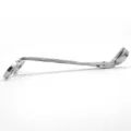 Professionele kaars lont trimmer schaar van glanzend chroom zilver roestvrij staal - Halfronde Kop met Bloemenpatroon / 18cmx5.6cmx3cm