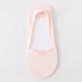 Soft light pink women's invisible low-cut no-show boat socks for summer heels - Light Pink