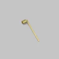 Professional gold stainless steel candle snuffer with pivoting bell head for home - 仿金金灭烛罩(自封袋装)