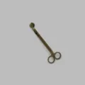 Professional vintage bronze stainless steel candle wick trimmer with circular tray - Antique Bronze Wick Trimmer (Ziplock Bag)