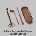 Estilo de Capucha Recta / Juego de 4 piezas / Bronce Rojo