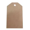 Blanko rechteckiger brauner Kraftpapier-Geschenkanhänger für DIY-Bastelarbeiten - Blanko-Geschenkanhänger