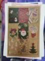 Neun Weihnachts-Geschenkanhänger mit Weihnachtsmann, Bäumen und Schneemann-Motiven zum Verpacken. - Weihnachts-Kraftpapier-Anhänger (9 Stile) / 9 Stück/Blatt