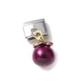 Miniature mangosteen alloy charm pendant for DIY jewelry making and accessories - Simulation Mangosteen Style (37)