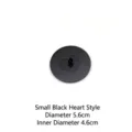 Small black heart shaped stainless steel aromatherapy candle lid with 5.6cm outer diameter - Heart Style / Black Small (Diameter 5.6cm) / Black