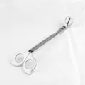 Elegante taglia stoppino per candele in acciaio inossidabile argento con manico a farfalla - Taglia-Stoppino Farfalla Argento