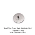 Small size clover style stainless steel candle smart lid with 5.6cm outer diameter - Clover Style / Original Silver Small (Diameter 5.6cm) / Silver